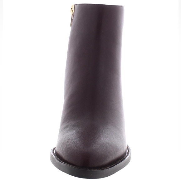 Coach Women Pacey Slip On Pointed Toe Ankle Booties- New In Box - Dark Cranberry - Picture 4 of 16